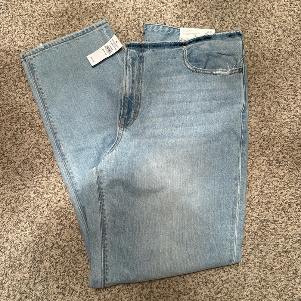 American Eagle 90’s low rise straight cool classic 16 long light wash